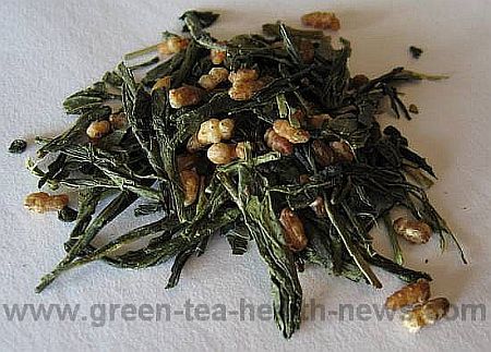 genmaicha tea with rice